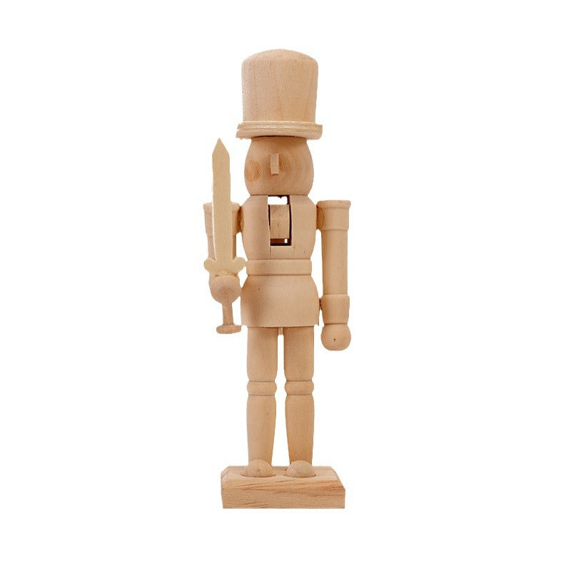 Nutcracker figure made of wood, 20 cm, for self-design
