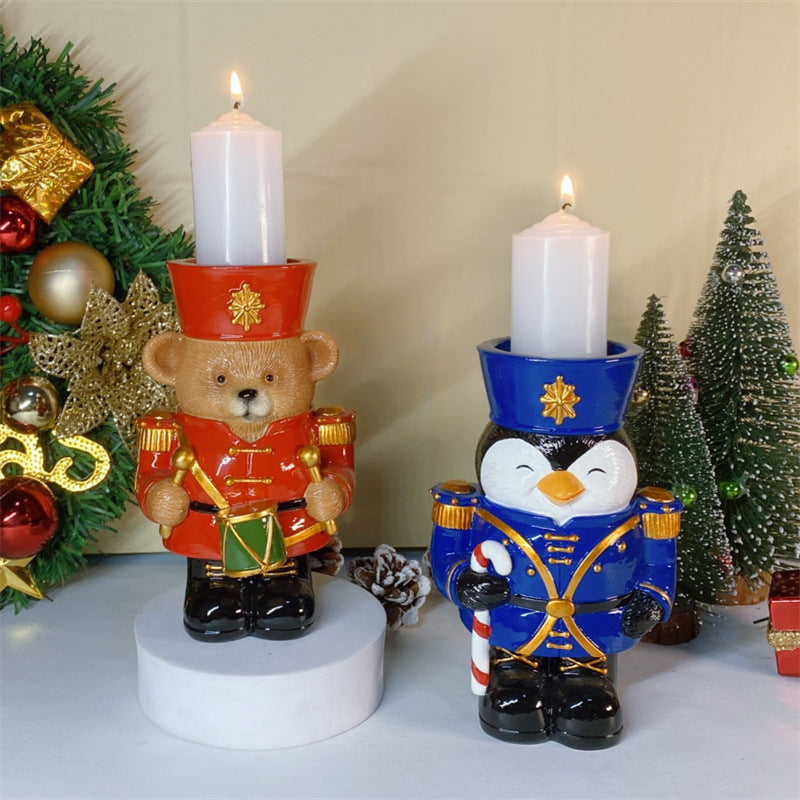Animal Nutcracker Candle Holder made of Resin