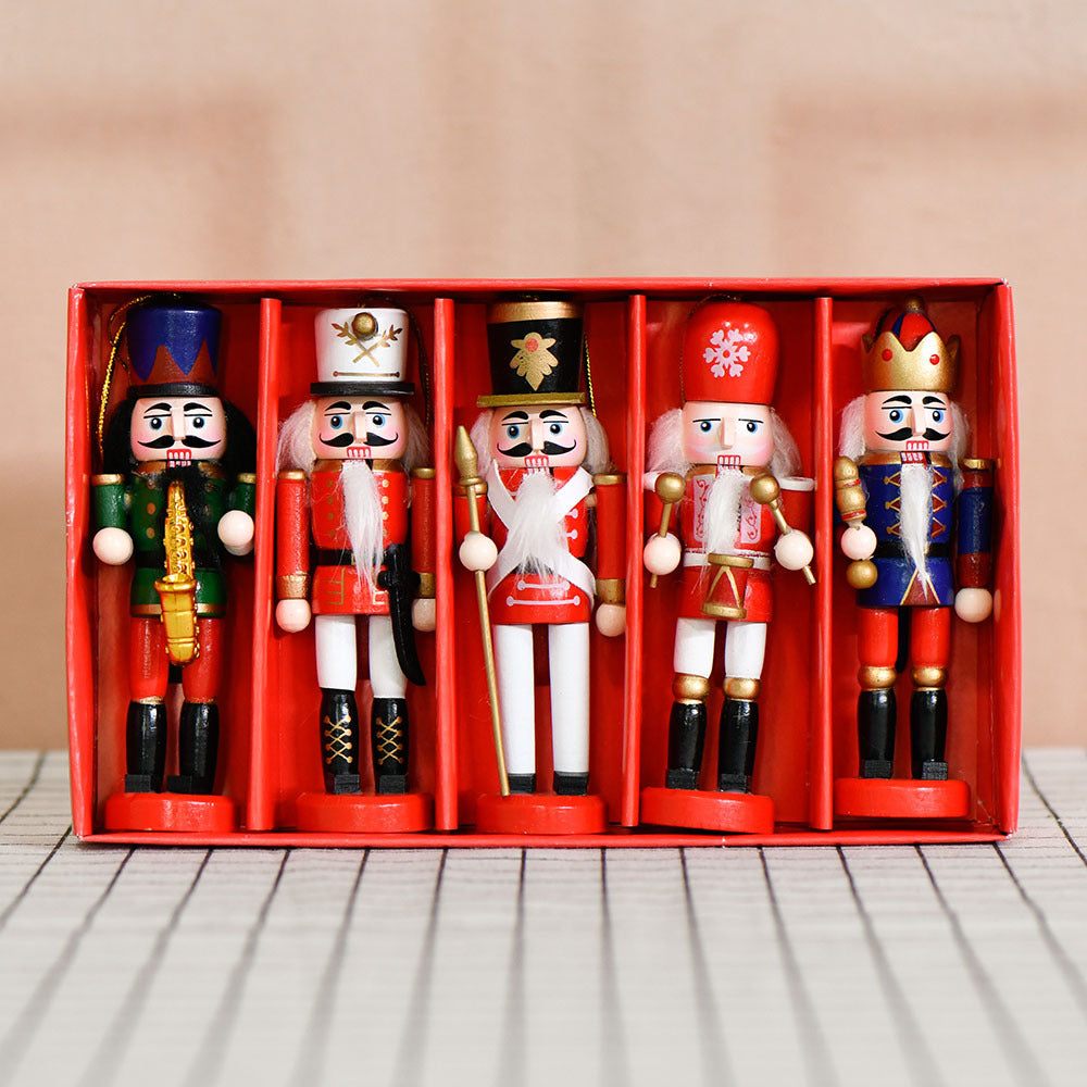 Nutcracker set, 5-piece, 13 cm