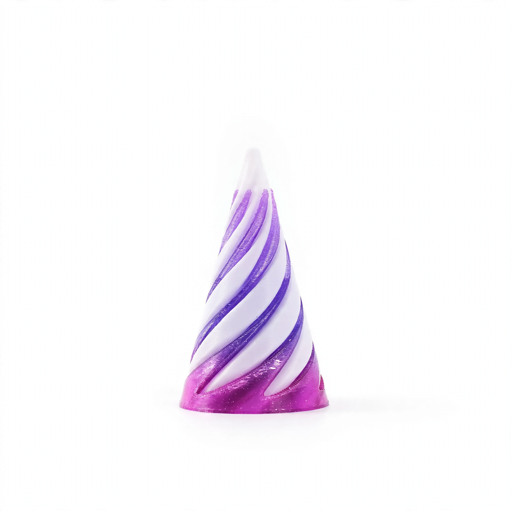 3D-printed spiral pyramid toy