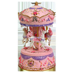 Carousel music box made of resin, hand-painted