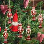 Nutcracker pendant made of boxwood, set