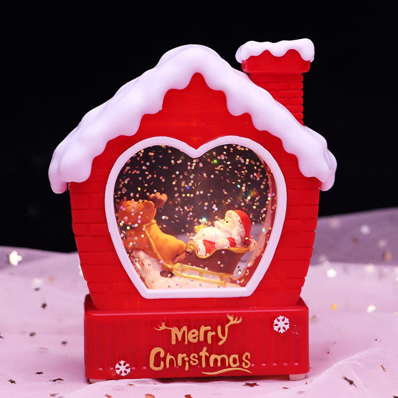 Christmas snow globe music box