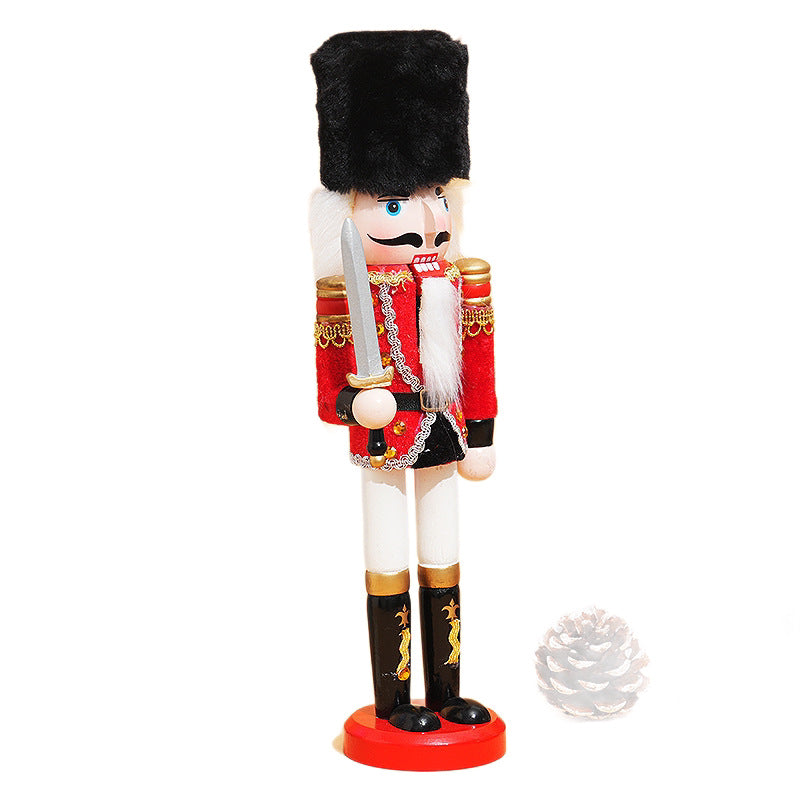 Nutcracker soldier made of wood, 30 cm, decorative table figure