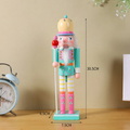 Decorative nutcracker bunny figure, multi-colored painted