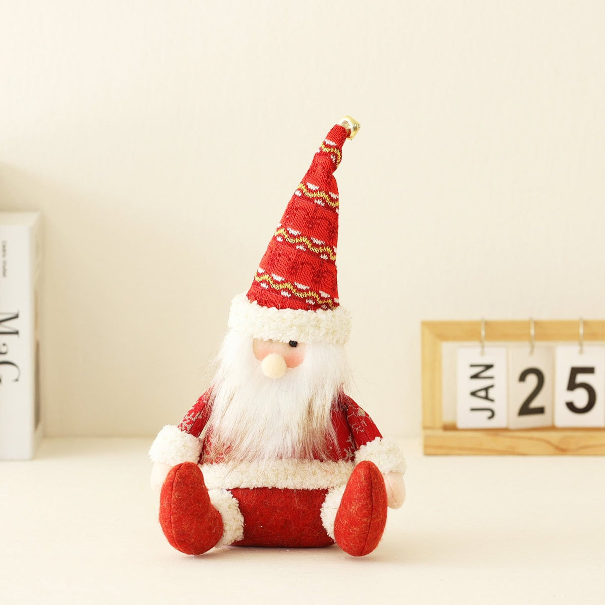 Decorative gnome figure made of fabric for Christmas