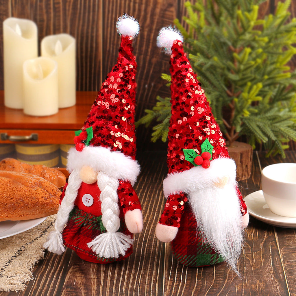 Christmas gnome with glittery hat