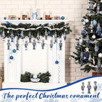 Christmas Wooden Nutcracker Ornaments, 8 cm