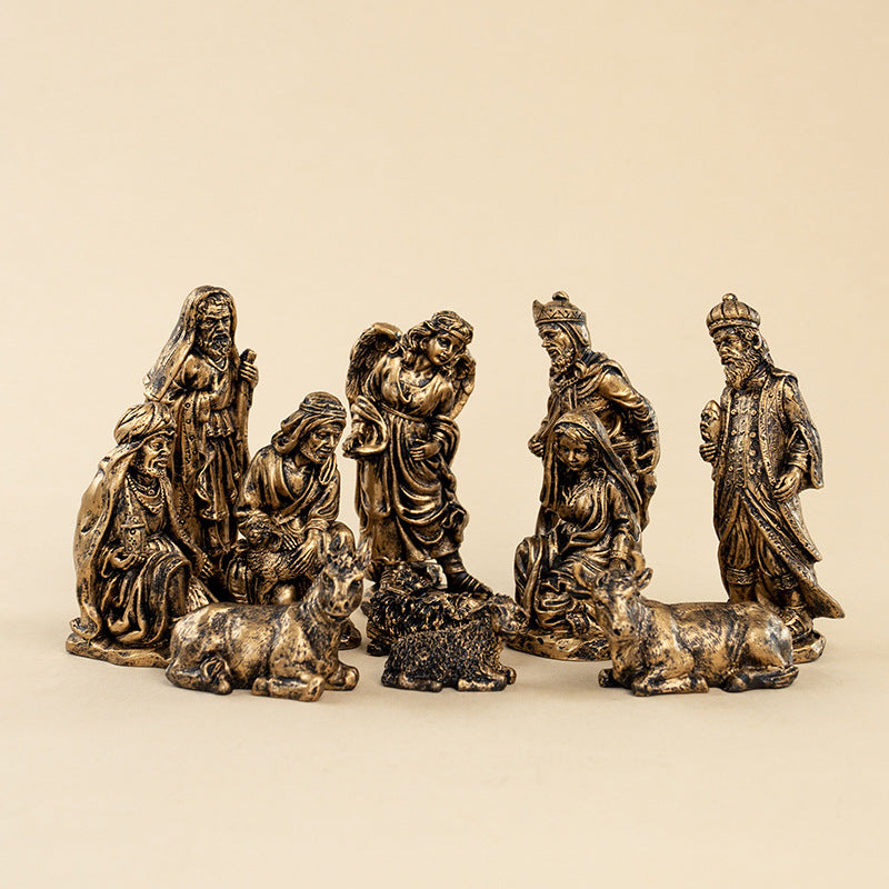 Christmas nativity figures set, 11-piece