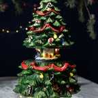 Christmas tree music box with rotation and lifting function