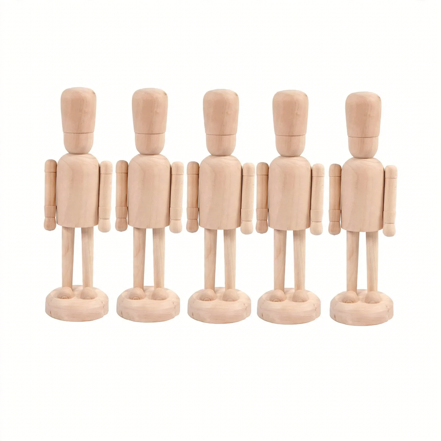 DIY-Nutcracker-Figure made of birch wood