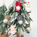 Decorative Christmas gnome ornament with pom-pom hat