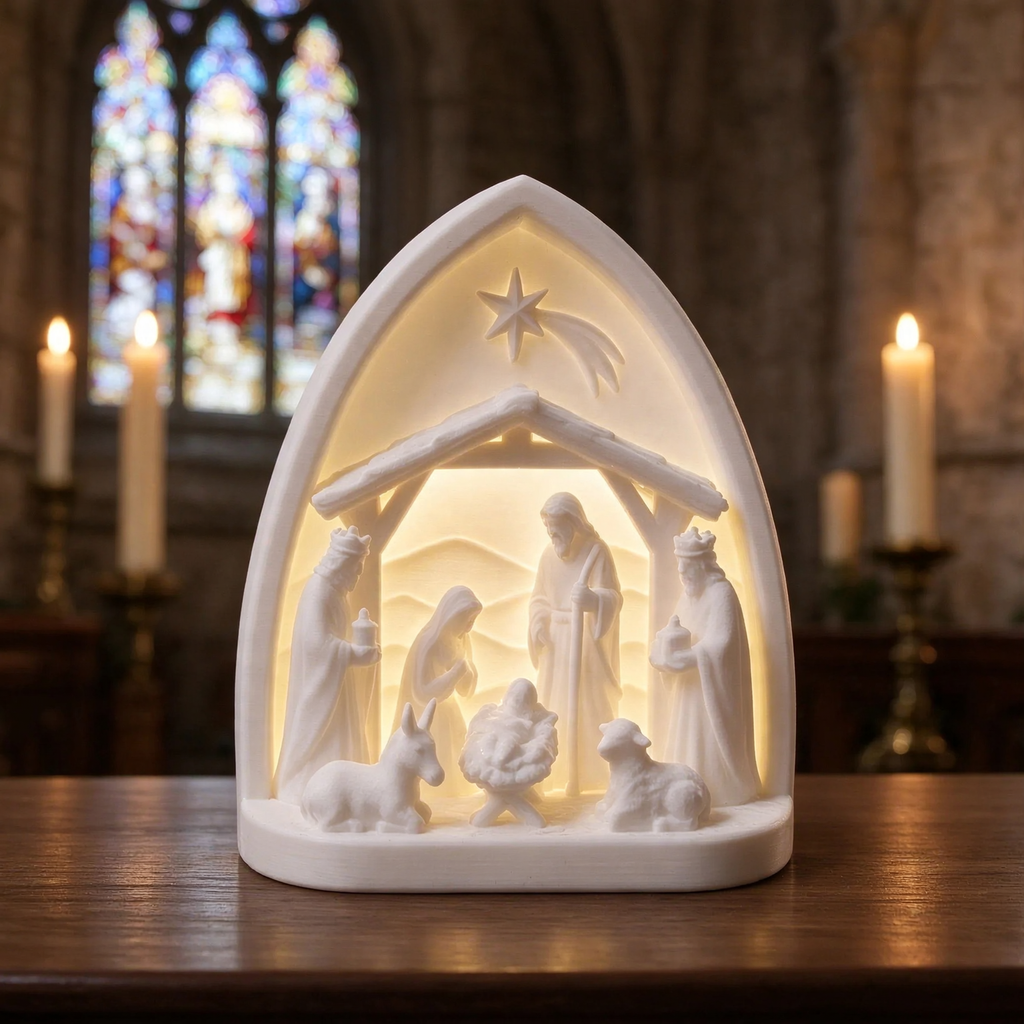 Nativity Scene Decoration Set, 3D Print