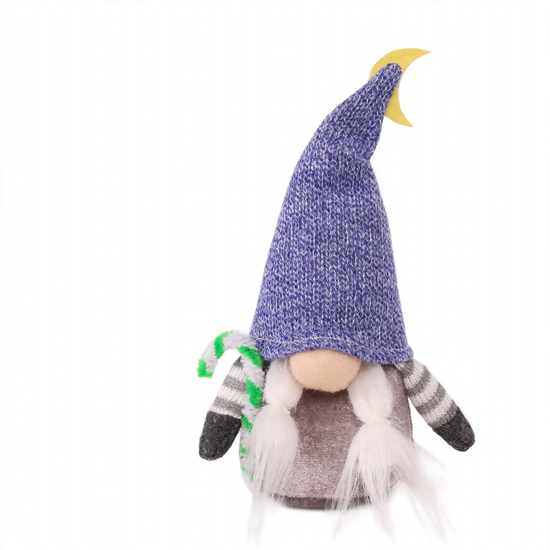 Christmas elf figure with star and antlers, 18x7 cm