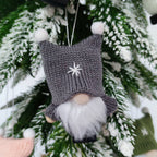 Decorative Christmas gnome ornament with pom-pom hat