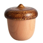 Creative acorn music box made of beech wood