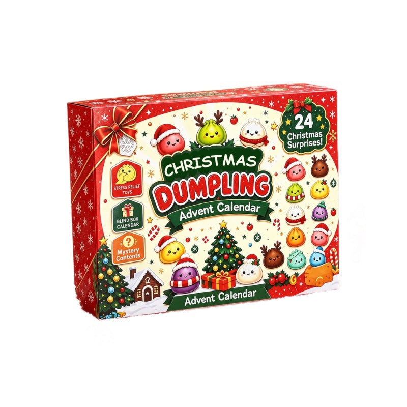Christmas Advent Calendar with 24 Anti-Stress Figures