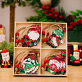 Decorative wooden box with Christmas motifs