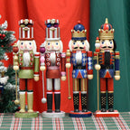 Decorative wooden nutcracker with cape