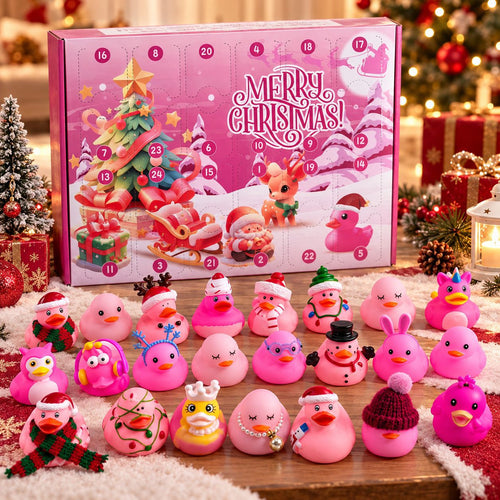 24-Day Advent Calendar with Rubber Duck Toy