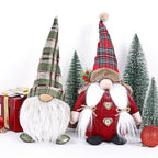 Decorative Christmas gnome figure, sitting, 35 cm