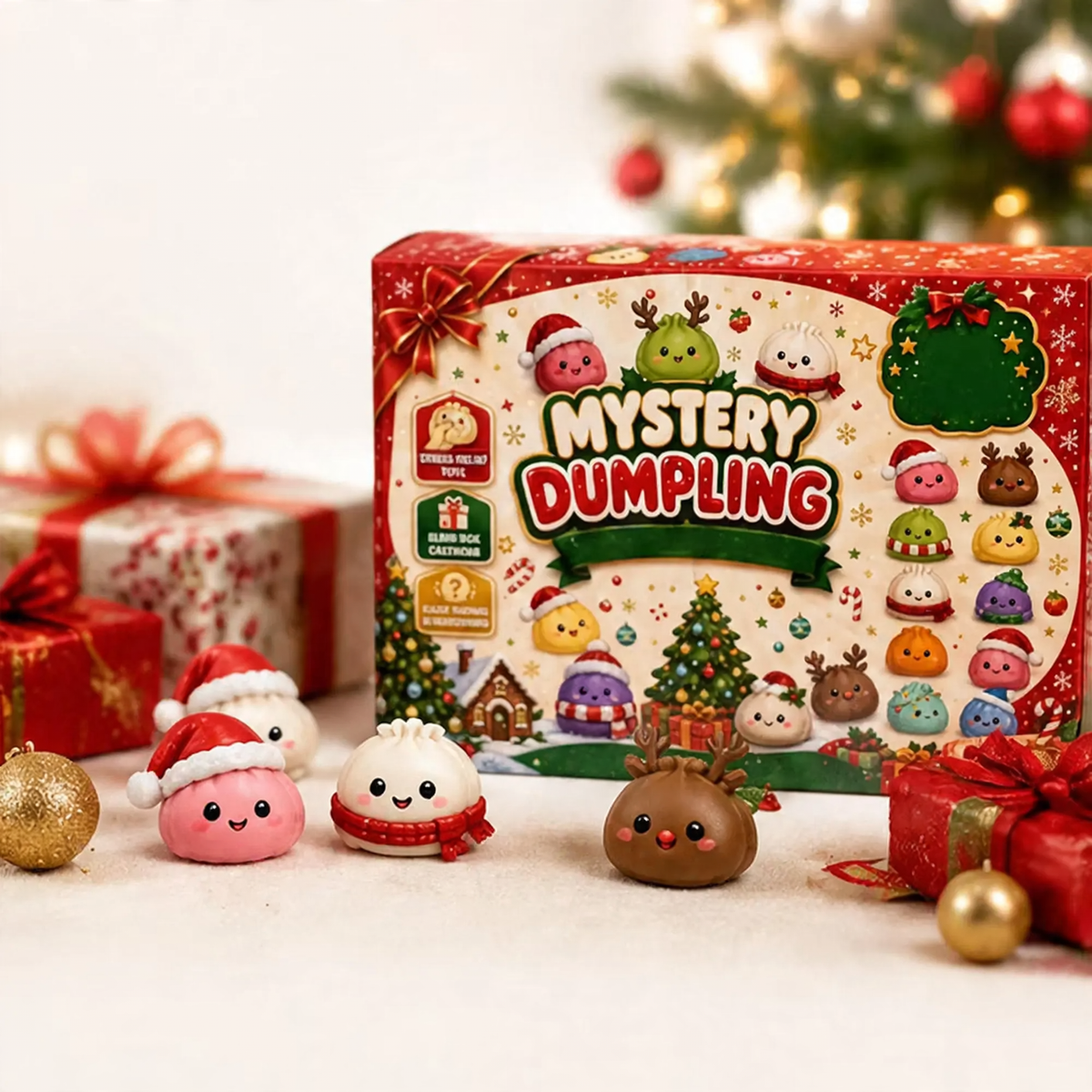 Christmas Advent Calendar with 24 Modeling Figures