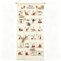 Christmas Advent calendar made of fabric with 24 pockets