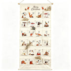Christmas Advent calendar made of fabric with 24 pockets