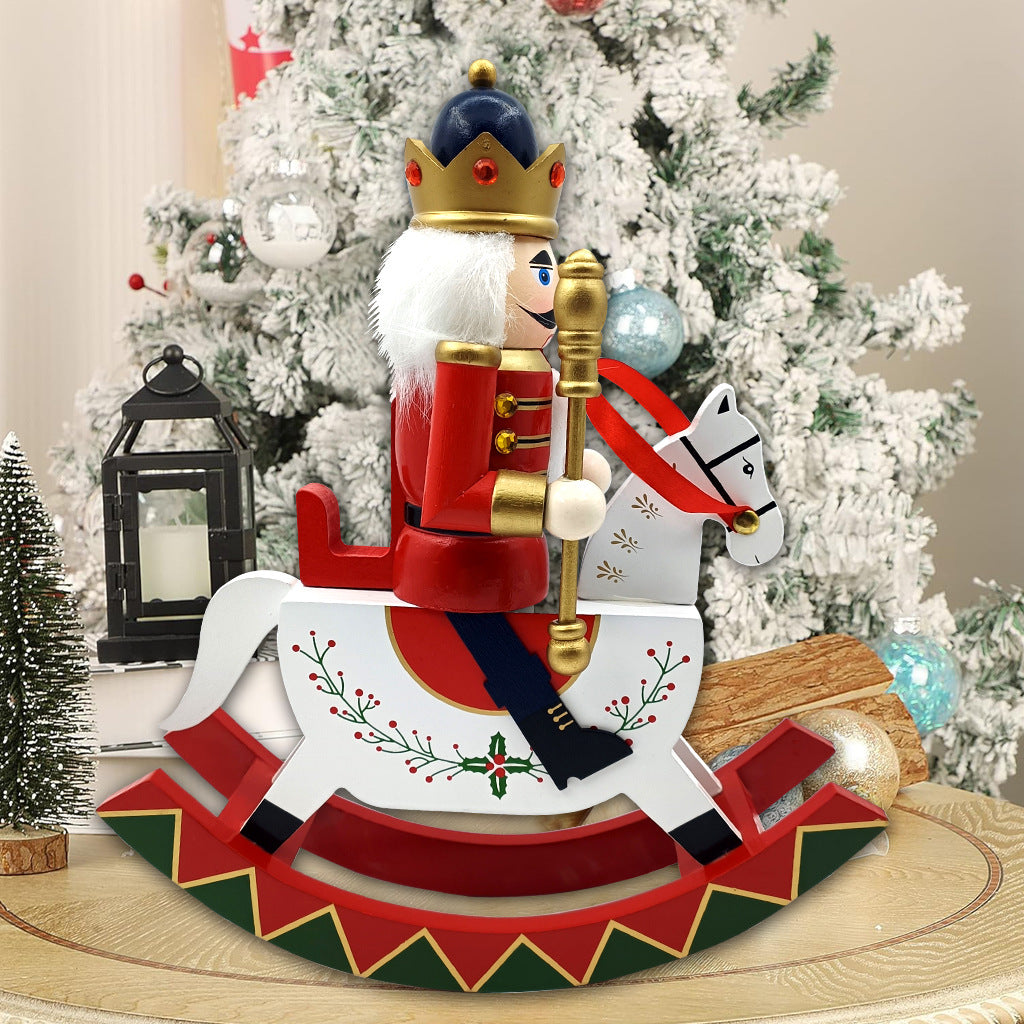 Traditional nutcracker made of pine wood