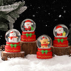 Decorative Christmas ball with light and snow effect