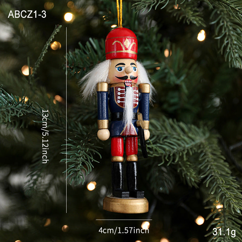 Nutcracker pendant made of wood, 13 cm