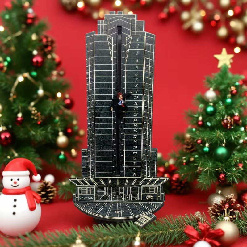 Decorative wooden Advent calendar, European style