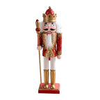 Wood Nutcracker Figure, King or Bear, 30 cm
