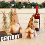 Christmas elf with knitted cap, brown