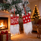 Fabric Christmas Ornaments Gnome Set