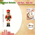 Nutcracker pendant made of wood, set of 10