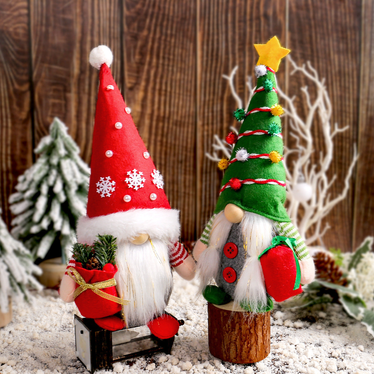 Christmas Elf with Gift, Standing