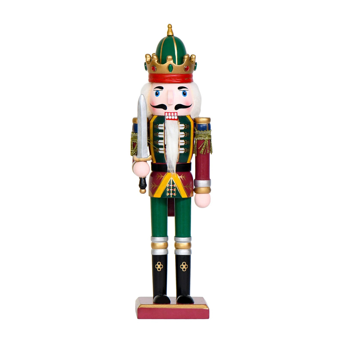 Nutcracker figure made of wood, 30 cm, classic design