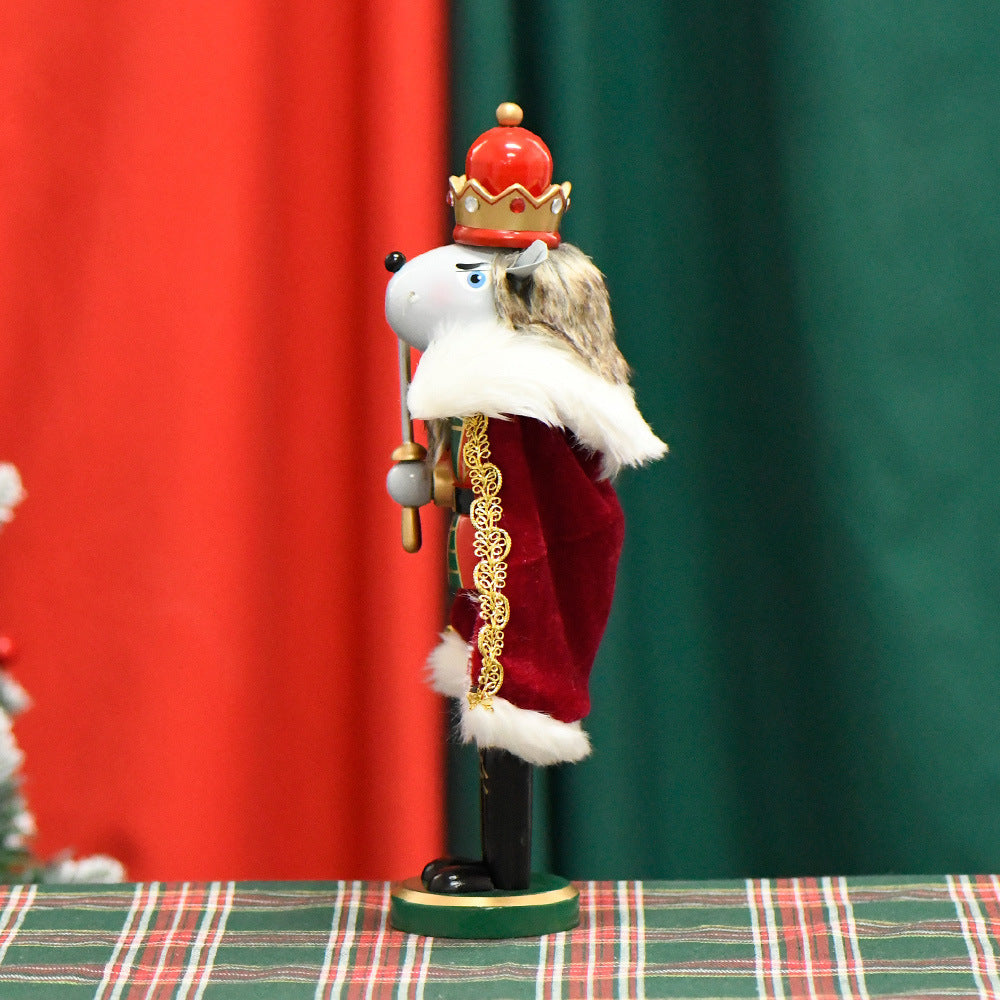 Nutcracker soldier made of wood, 30 cm