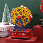 Wooden Ferris Wheel Music Box for Christmas
