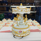 Decorative carousel music box