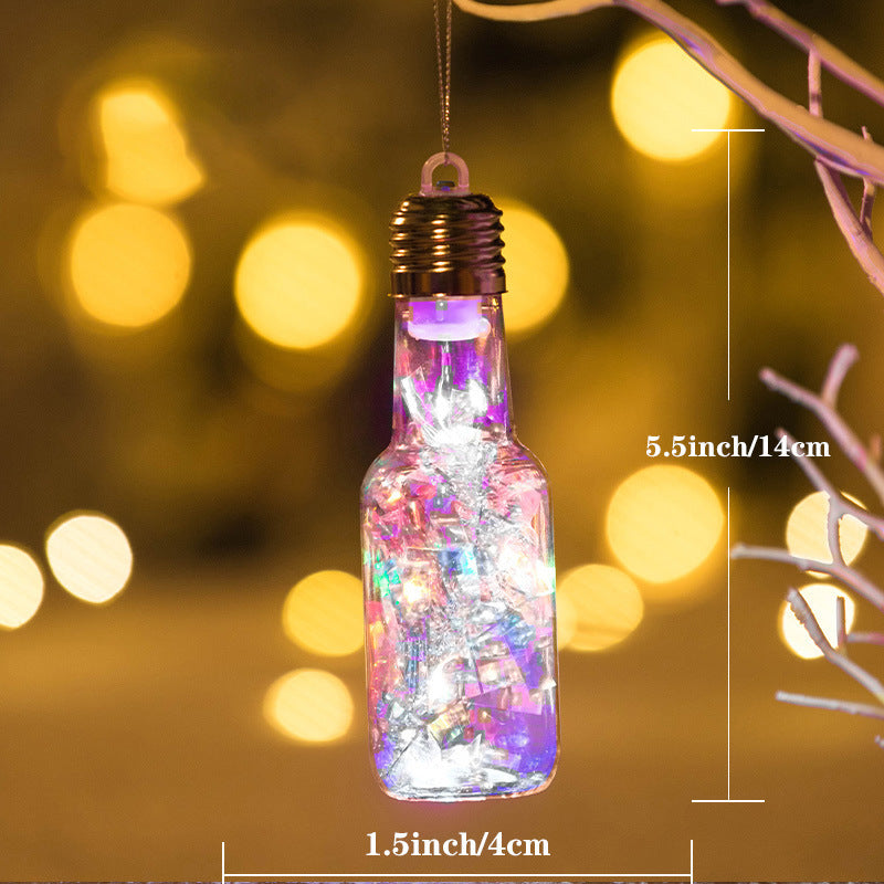 Illuminated wooden house for Christmas decoration