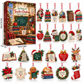 Christmas Countdown Gift Box with 24 Acrylic Ornaments