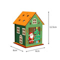 DIY wooden house construction kit, 8x8x11.5 cm, incl. painting set