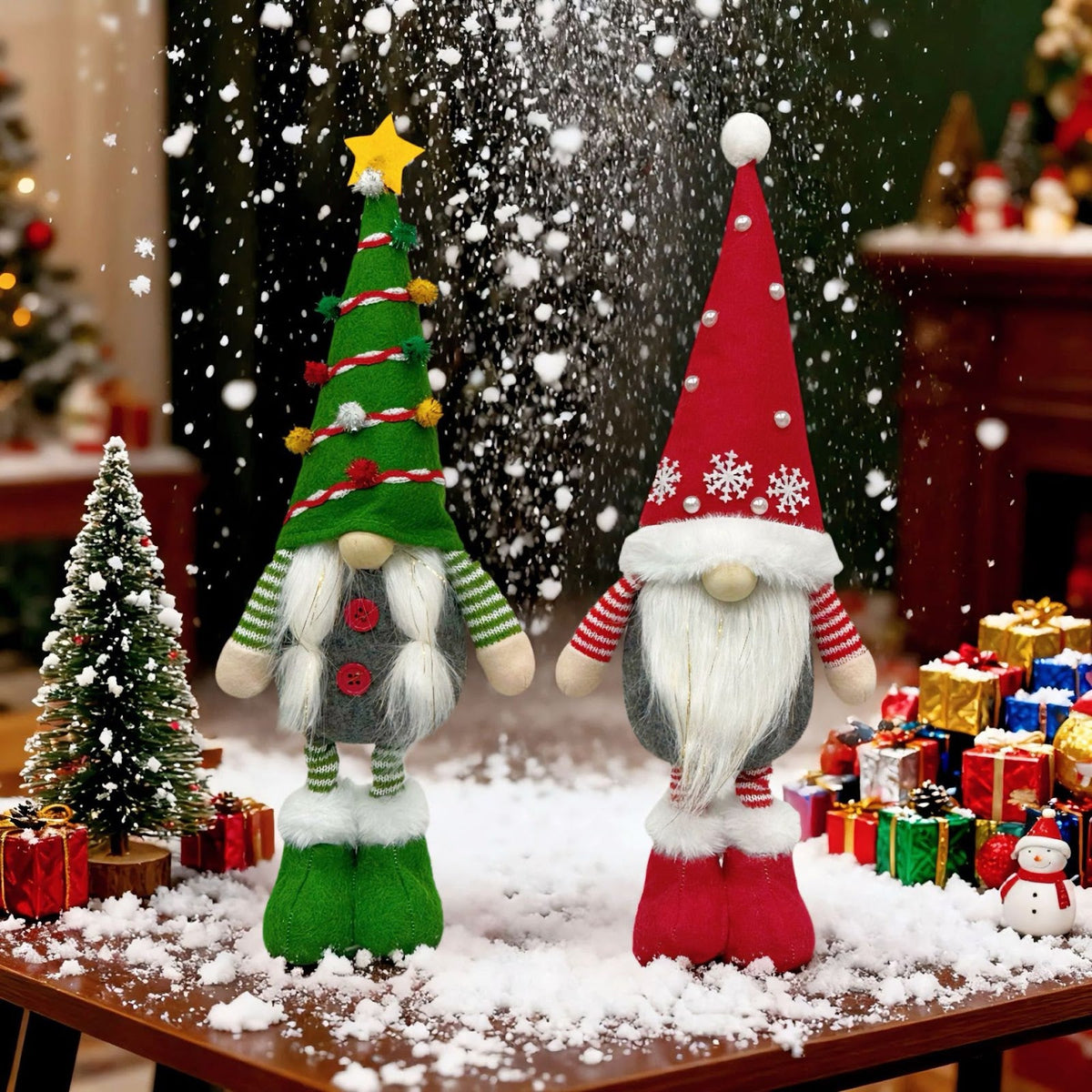 Standing gnome with pointed hat