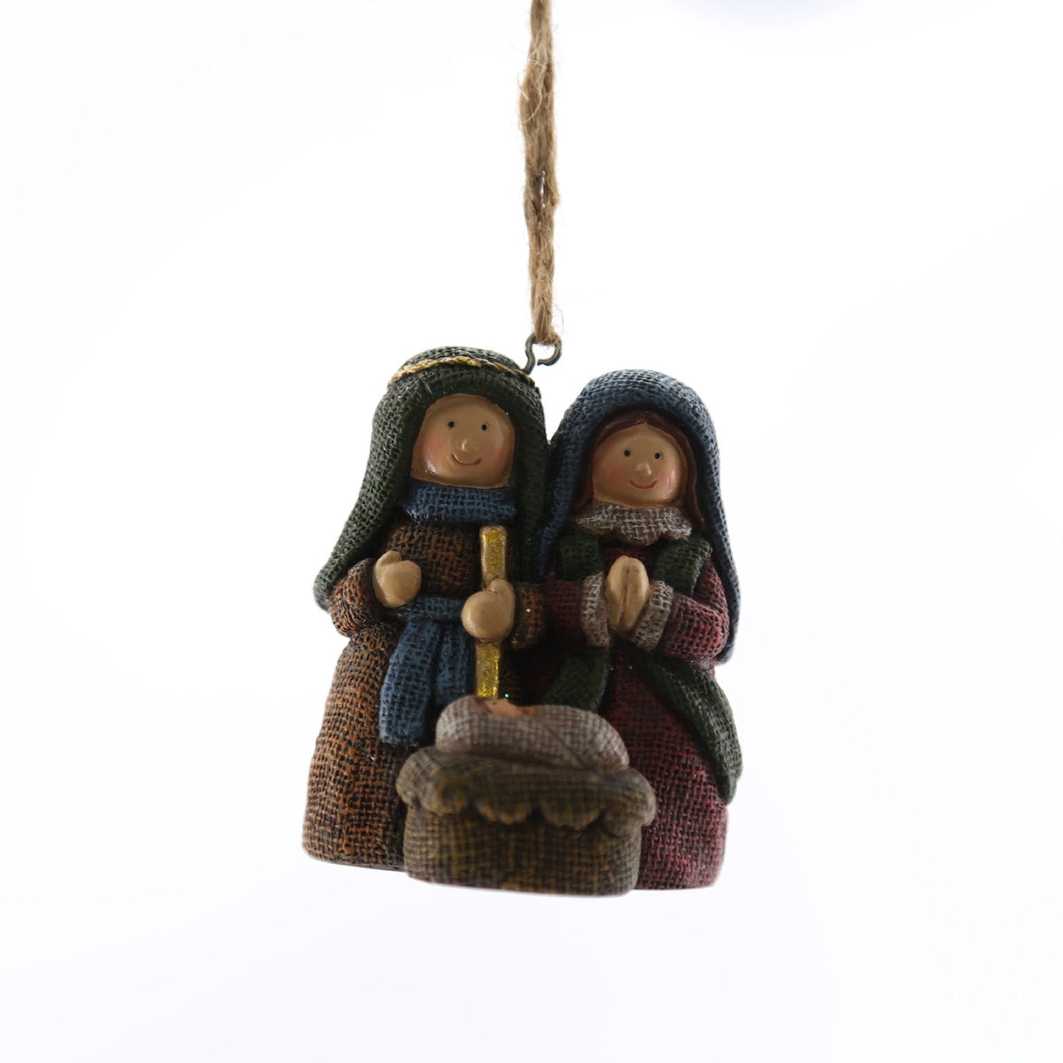 Christmas nativity figurine pendant made of resin