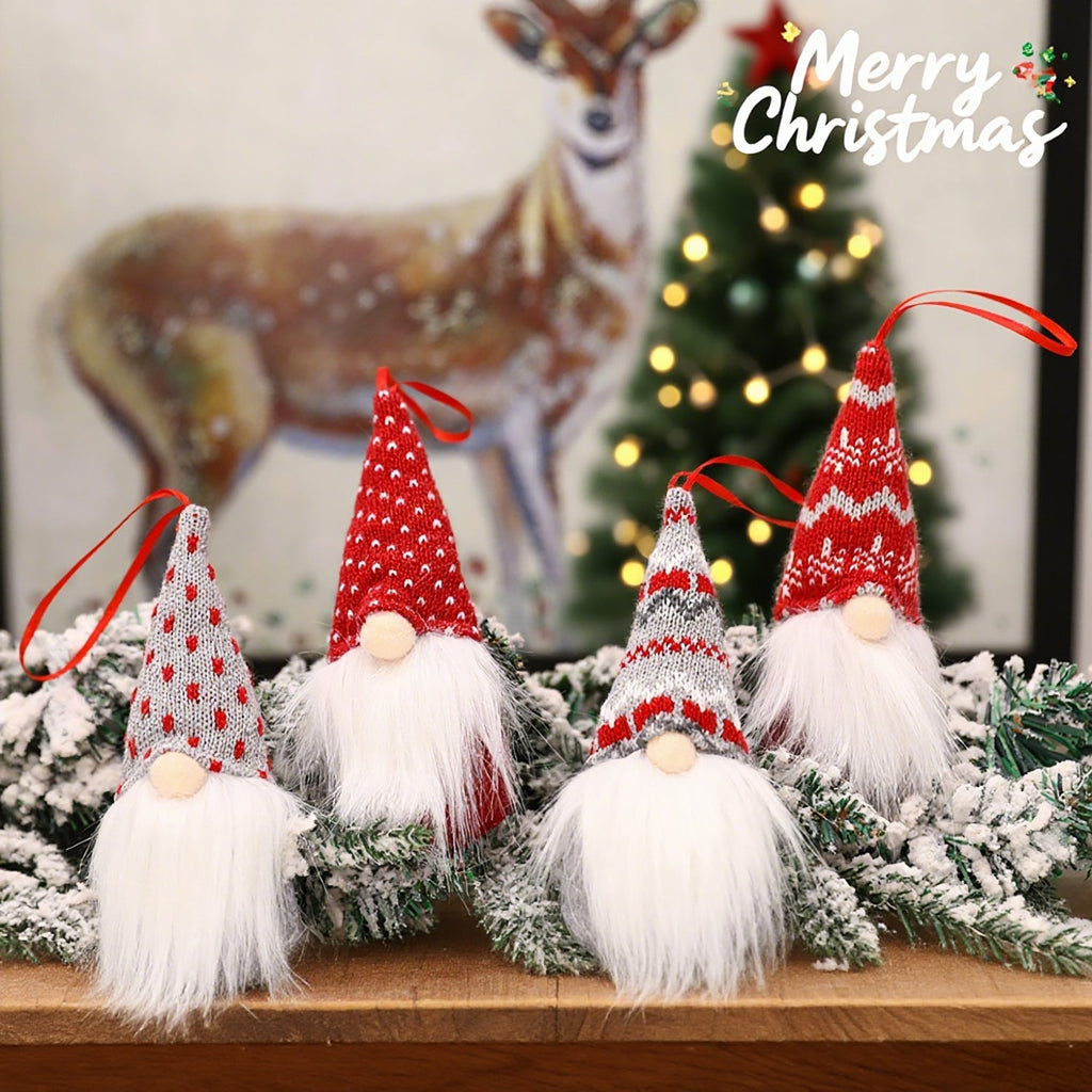 Christmas Fabric Tags, Set of 4