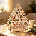 DIY wooden Advent calendar for hanging
