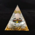 Decorative pyramid sculpture, acrylic resin, 6 cm