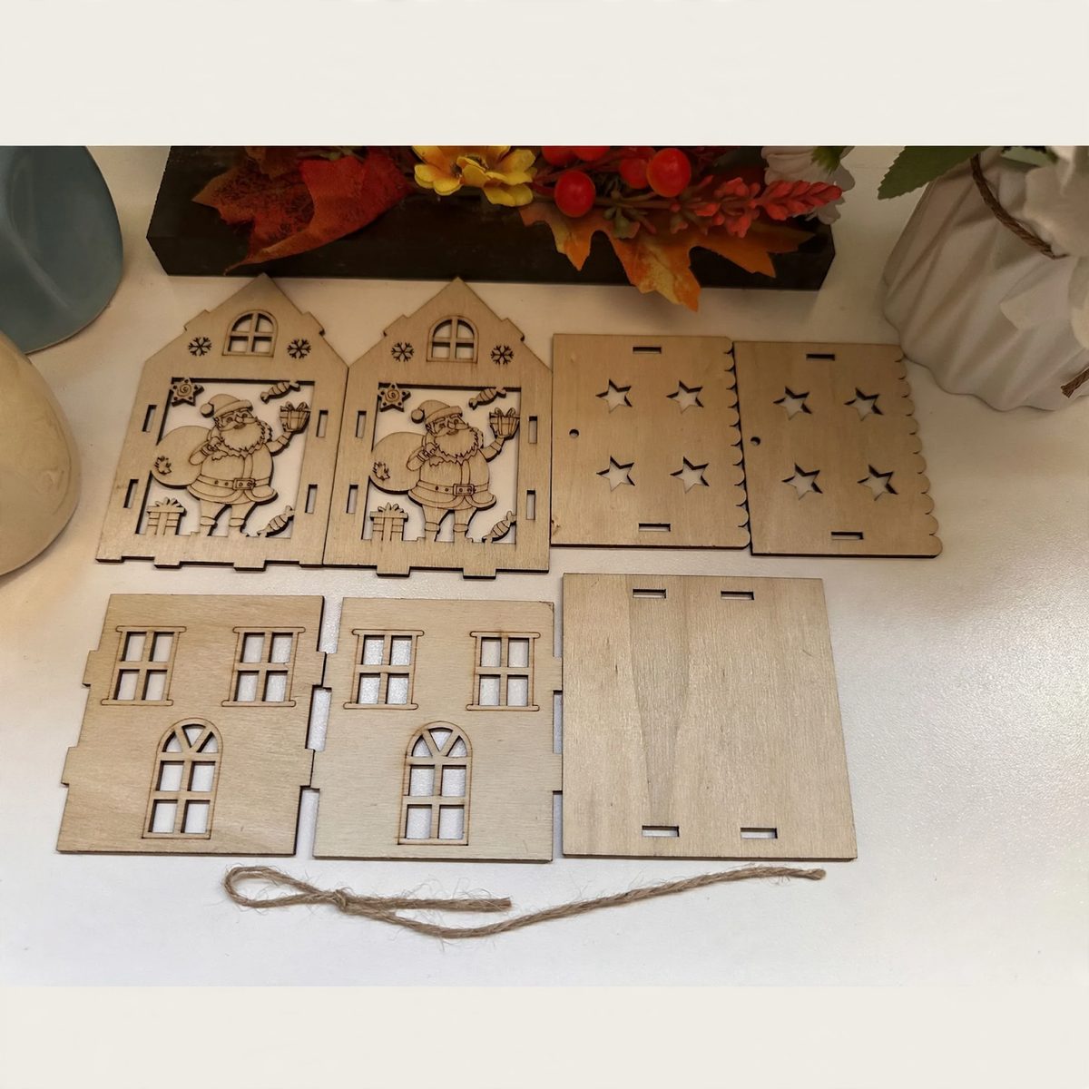 3D-Wood Christmas House to Assemble
